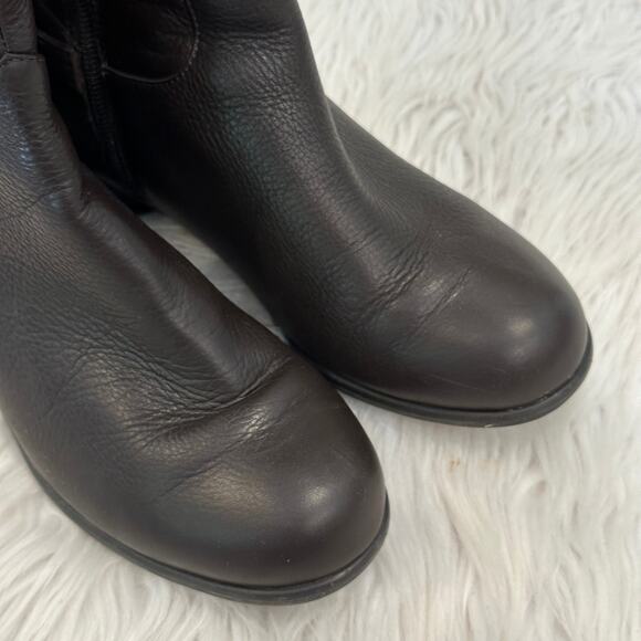 Ros Hommerson Over The Knee High Leather Boot Horsebit Flat Riding Boots, Brown - Picture 4 of 7